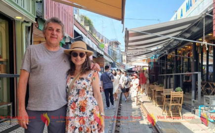 Mercato ferroviario di Maeklong